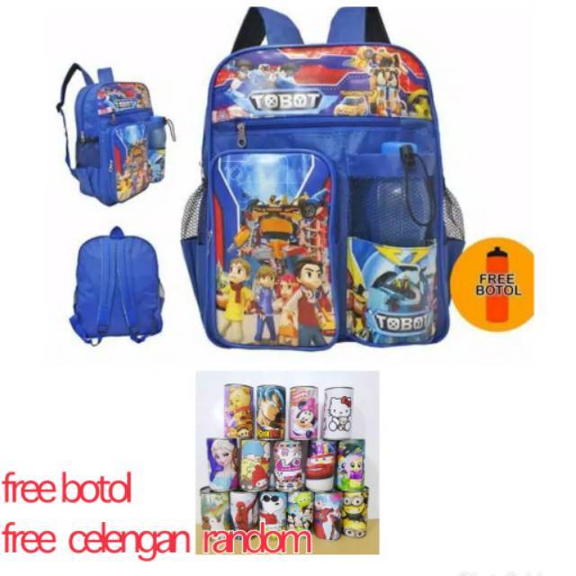 Tas tobot gratis botol model terbaru