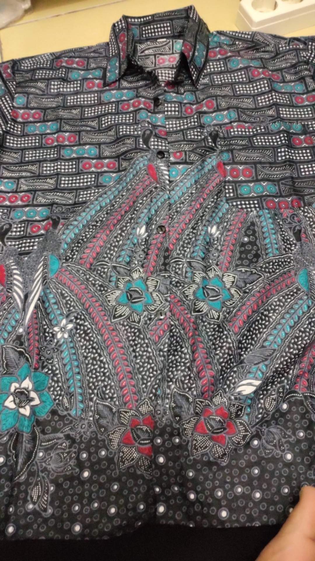 Dian Batik Hrb026 Kenongo Kemeja Abu Bata Pendek Pekalongan Padi M L Xl Kemeja Batik.