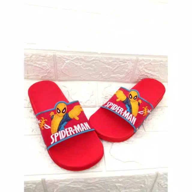 SANDAL KARET ANAK KARAKTER SPIDERMAN 2