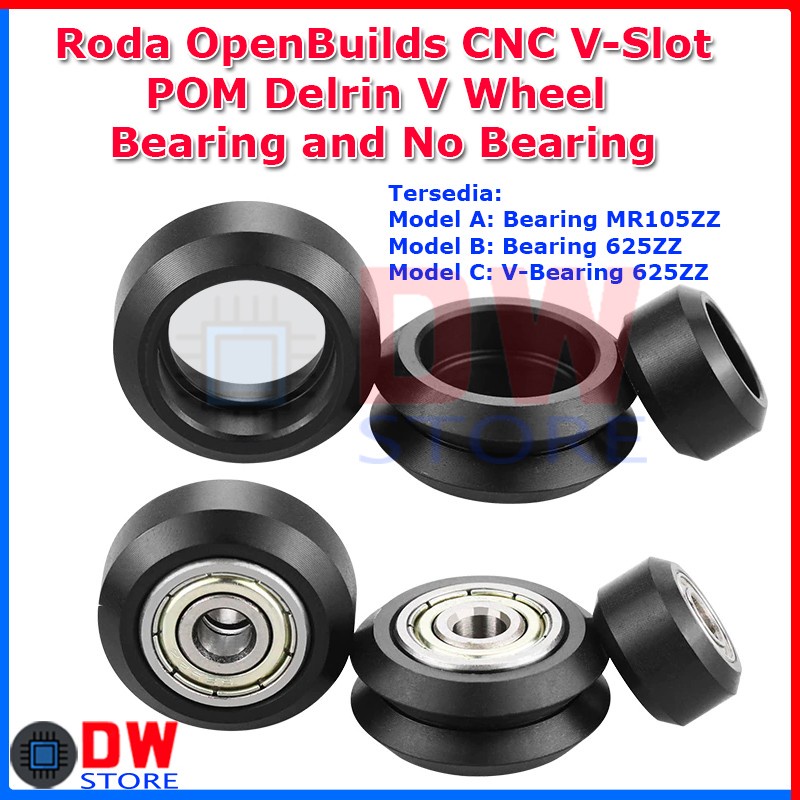 Ban Roda OpenBuilds CNC V-Slot POM Delrin V Wheel Bearing