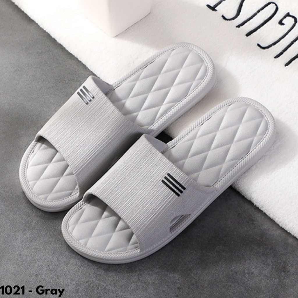 SANDAL RUMAH KAMAR HOTEL TOILET DAPUR PRIA WANITA MAMA PAPA IMPORT NYAMAN EMPUK UNISEX 1021