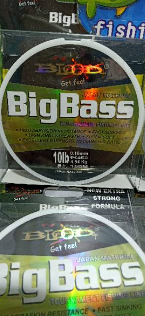 Senar Blood Big Bass 150 meter Fast Sinking