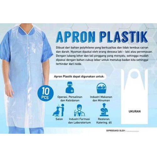 Apron Plastik Celemek Plastik Disposable