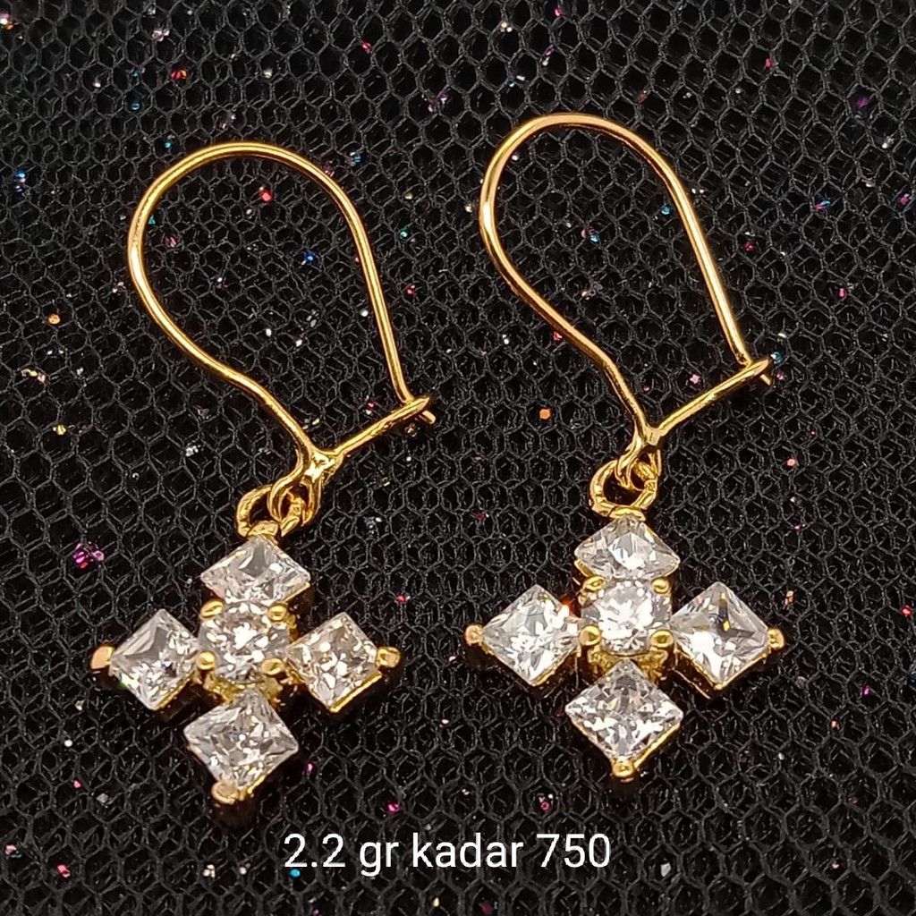 New Anting Emas 17 K - 2.2 gr Kadar 750 - 3081