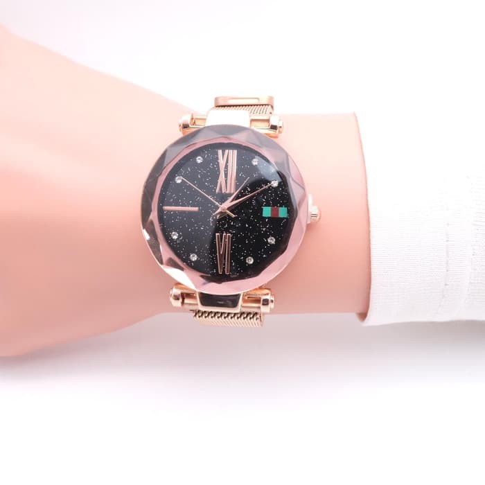 Jam tangan wanita tali pasir magnet