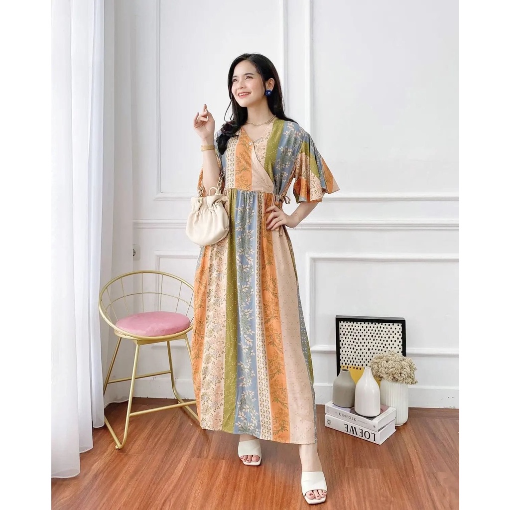 KAREEN DRESS - DASTER KIMONO RAYON MURAH PANJANG SEMATA KAKI