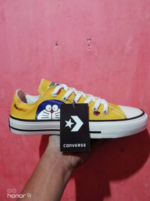 SEPATU CONVERSE CT 70s Glossy/mengkilap Kuning yellow Low Elmo / doraemon