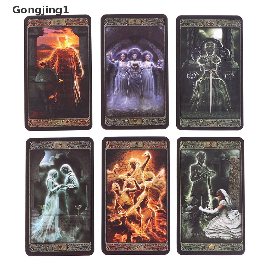 Gongjing1 1 Kotak 78 Kartu Tarot Ghost Untuk Permainan Keluarga