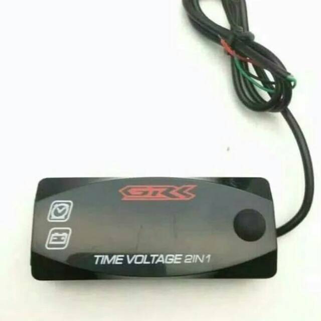 JAM DIGITAL VOLTMETER MOTOR MOBIL 2 IN 1 / VOLTMETER JAM MOBIL MOTOR