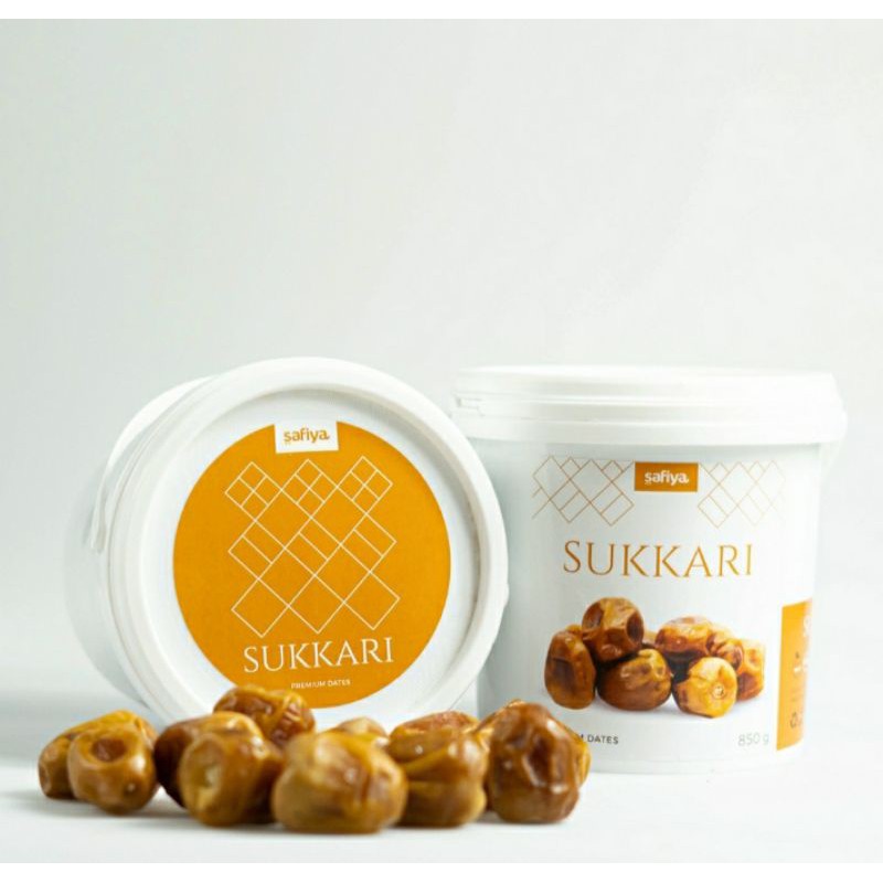 

Kurma Sukkari Al Qasim Kemasan Ember Premium 850gram