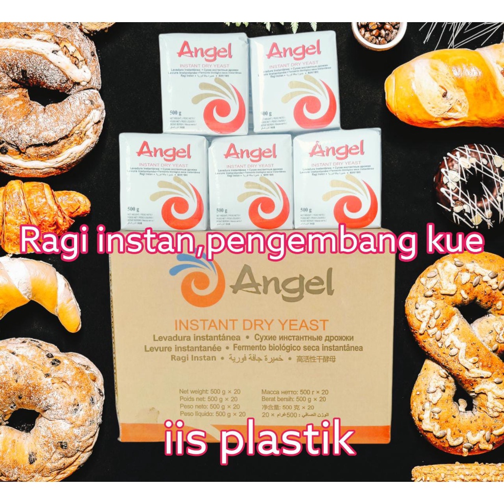 ANGEL Ragi Instan/ Pengembang Kue 500gr / Instant Yeast White