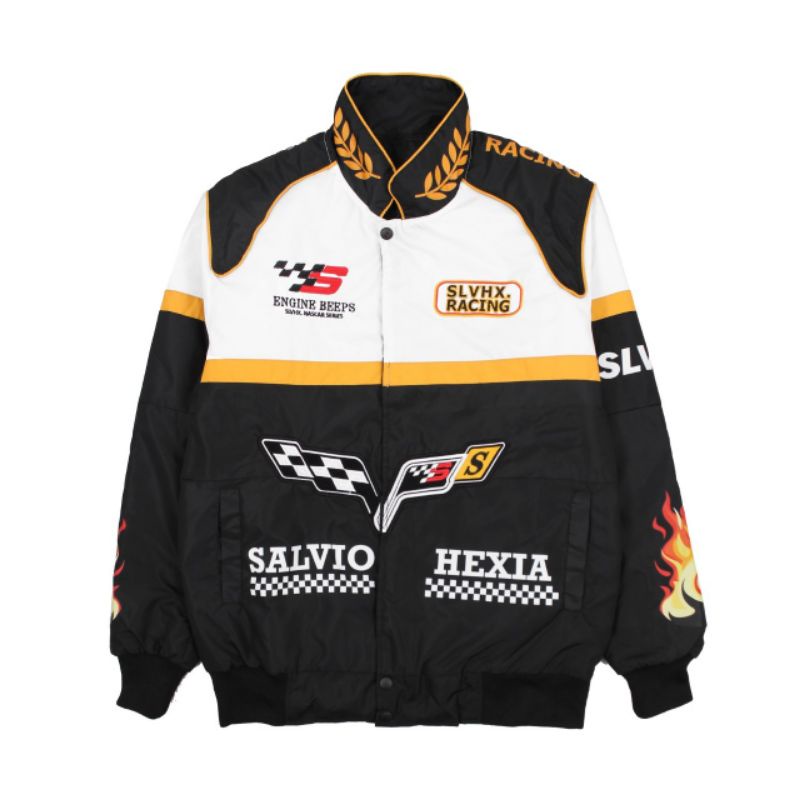 Jaket Nascar Flag - Jacket racing Original Salvio Hexia - Jaket Motor