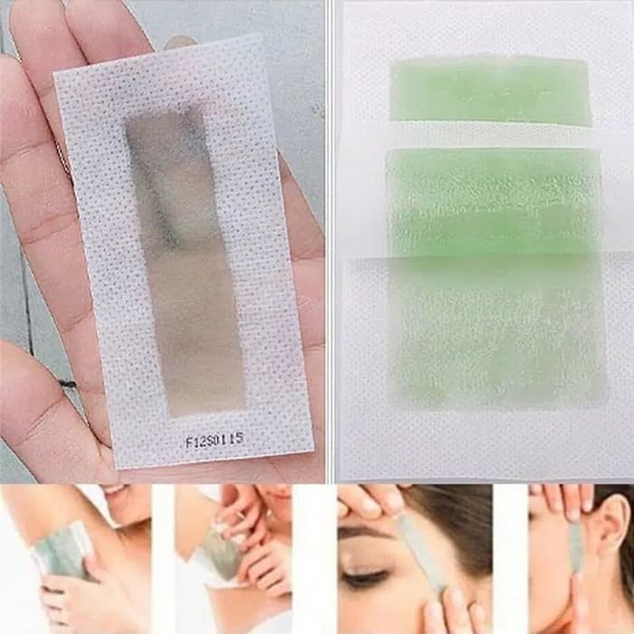 Hair Removal Strip Waxing Paper Wax Pencabut Bulu Kaki Wajah Rambut