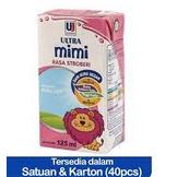 

ULTRA MIMI 125ML KARTONAN ISI 40 PCS RASA CHOCO STRAWBERRY FULL CREAM DAN VANILA Flash Sale