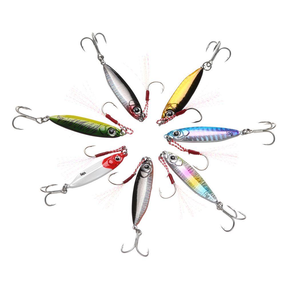 Umpan Pancing Logam Bulu Nanas Ikan Kecil10 /15 /20/30g Warna Warni Lead Casting
