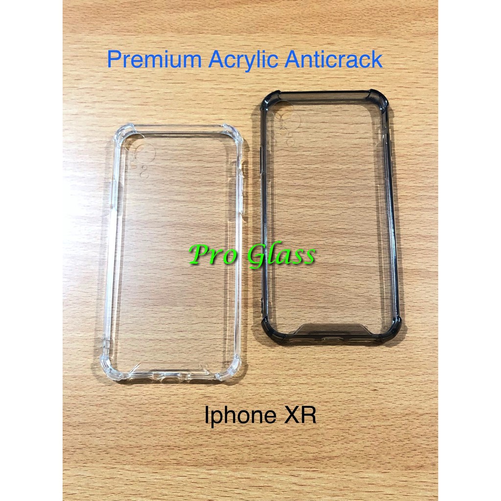 Iphone XR / XS / XS MAX Anticrack / Anti Crack / ACRYLIC Case MIka Silicone Silikon Premium