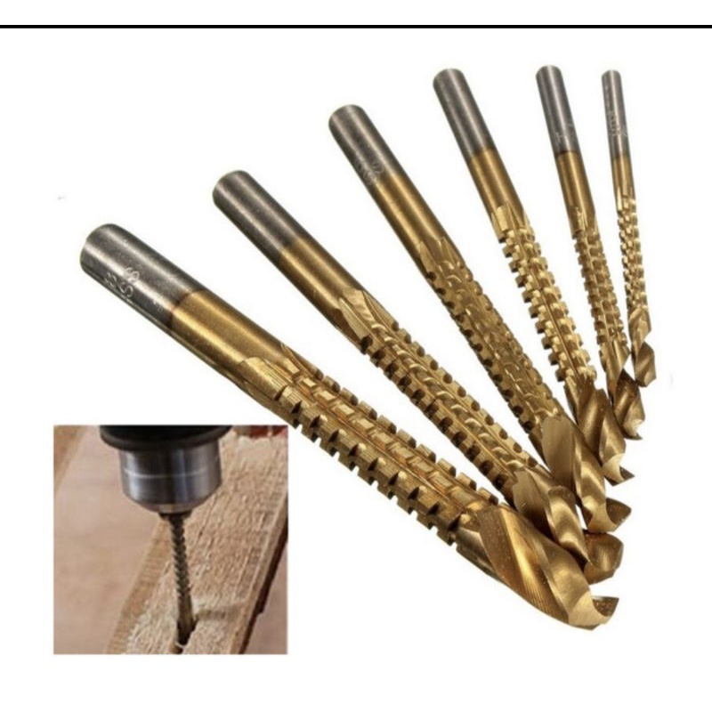 MATA BOR GERGAJI HSS TITANIUM COATING GROOVIING GROVING DRIL BIT SET