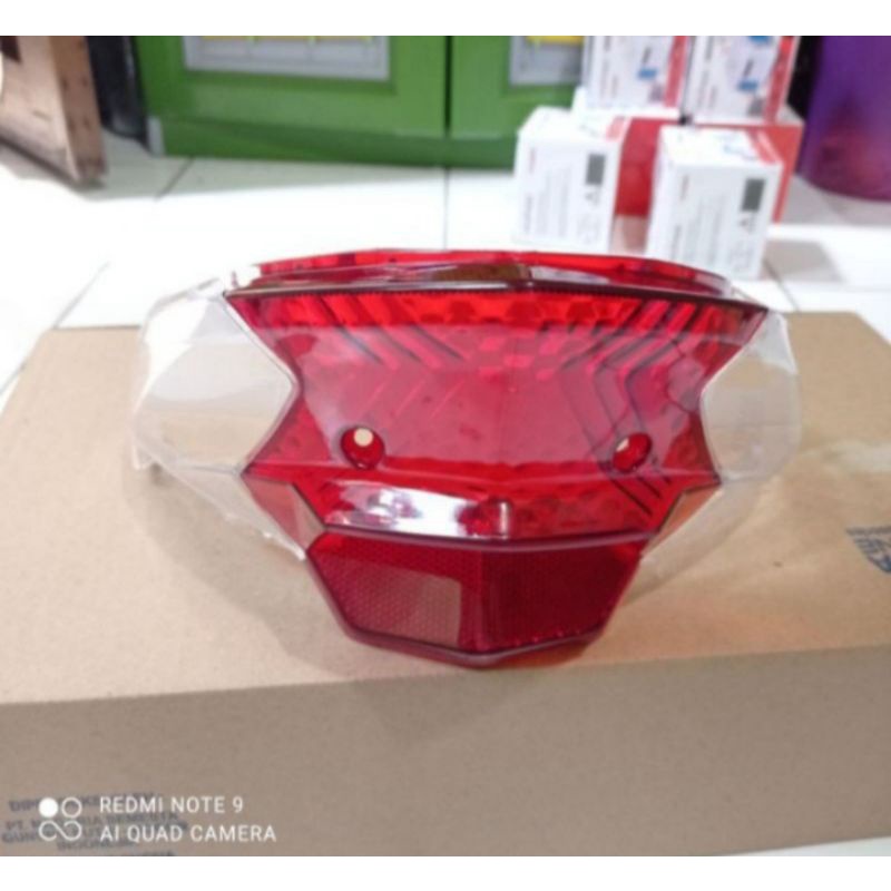 MIKA KACA LAMPU BELAKANG  BEAT Fi TAHUN 2012 - 2015 MERAH PUTIH