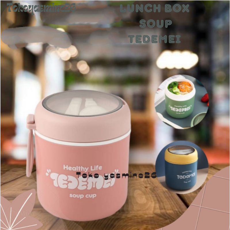 Lunch Box Soup Pot Tedemei/Tedemei Soup Pot Cup 530 Ml