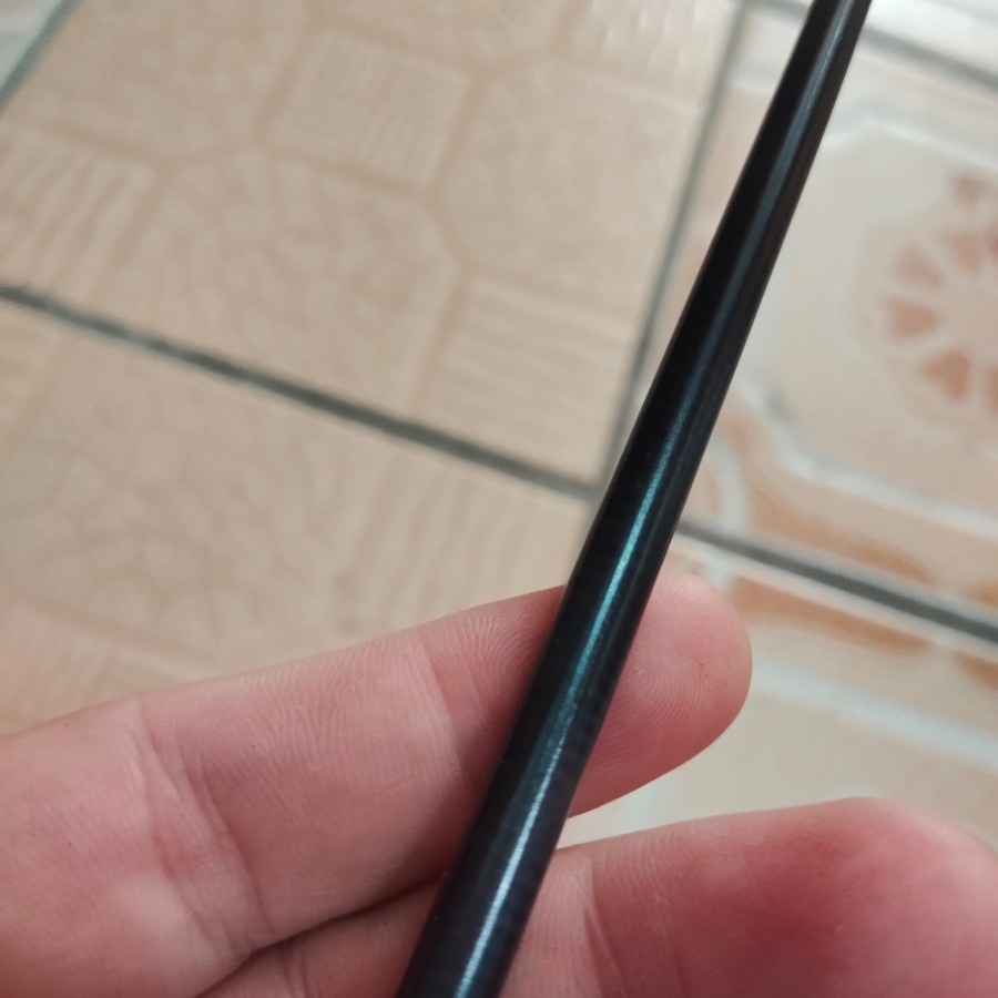 bahan carbon hollow label putih serat kilap 100 cm blank carbon hollow new kilap