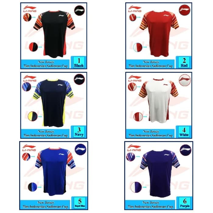  KAOS BAJU BADMINTON Lining Sudirman Cup 2019 ORIGINAL 