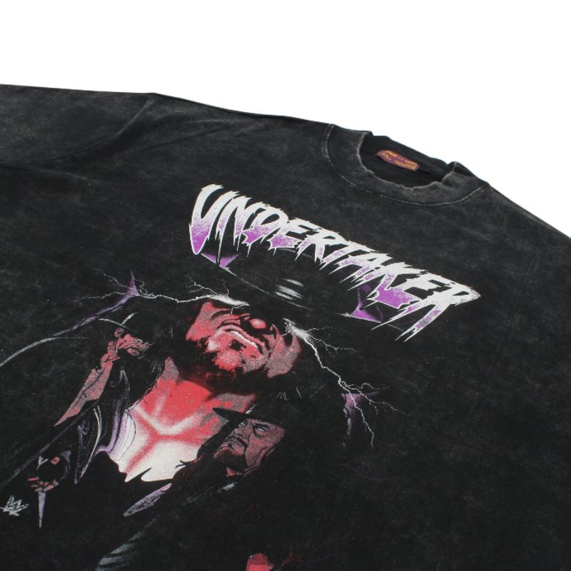 KAOS PRIA OVERSIZE TOXIC1805 UNDERTAKER HITAM PREMIUM TEE