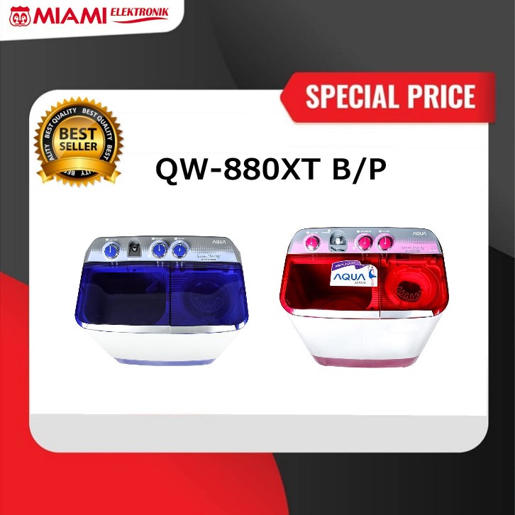 Mesin Cuci Twin Tub 8kg AQUA QW-880XT / QW880XT