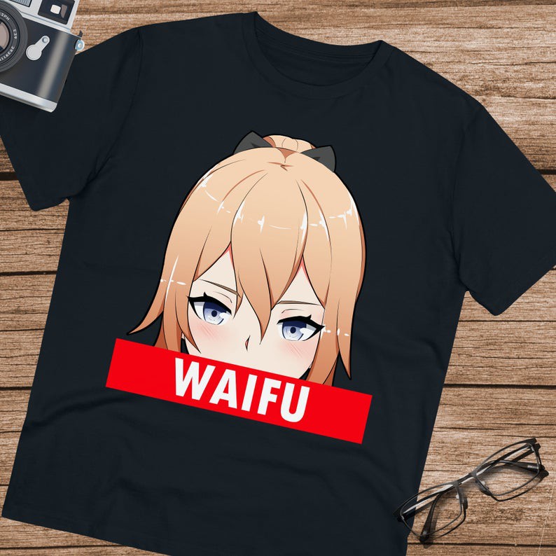 Tshirt Genshin impact Jean as Waifu Kawaii Girl Character Game