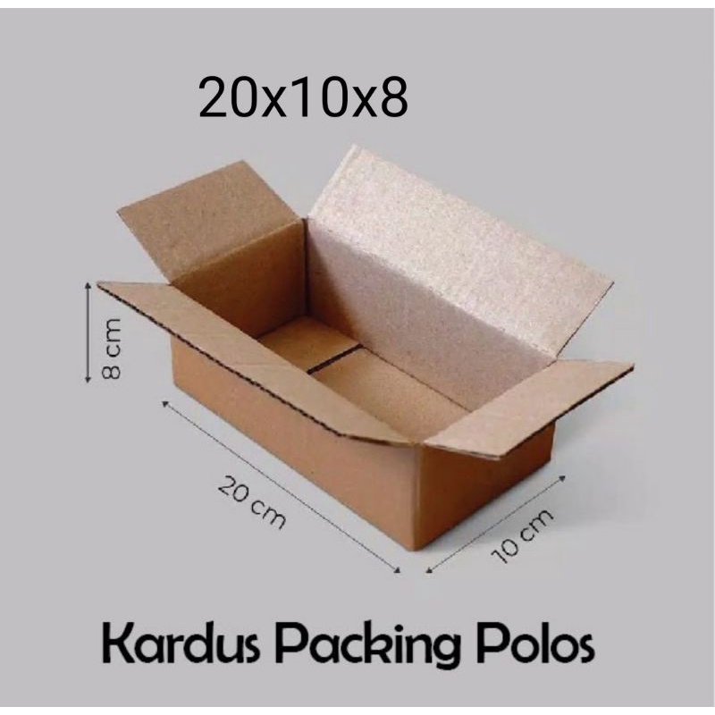 

Kardus Grosir polos uk 20x10x8 cm package