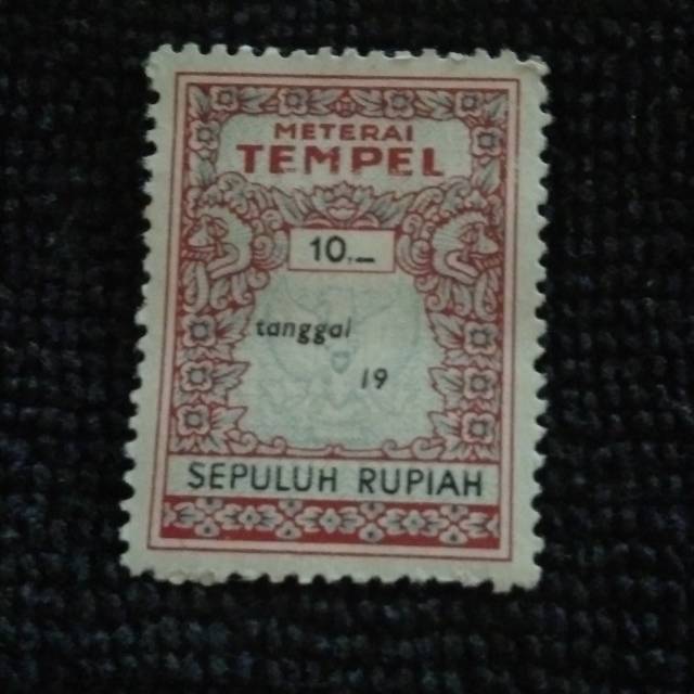 

Materai kuno 10 rupiah - sepuluh rupiah