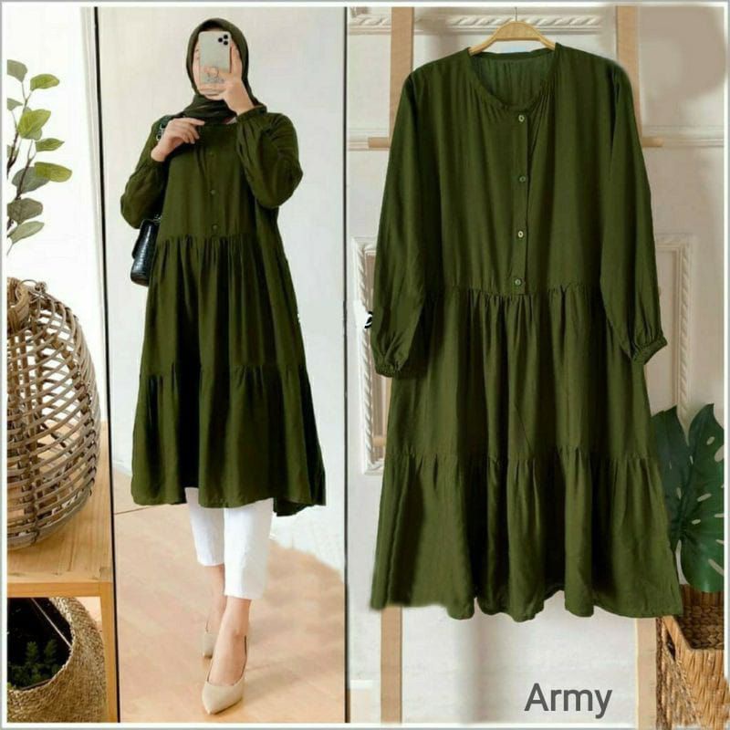 PROMO WIZA TUNIK JUMBO RAYON PREMIUM LD 100,110,120,130 (L, XL, XXL, XXXL)