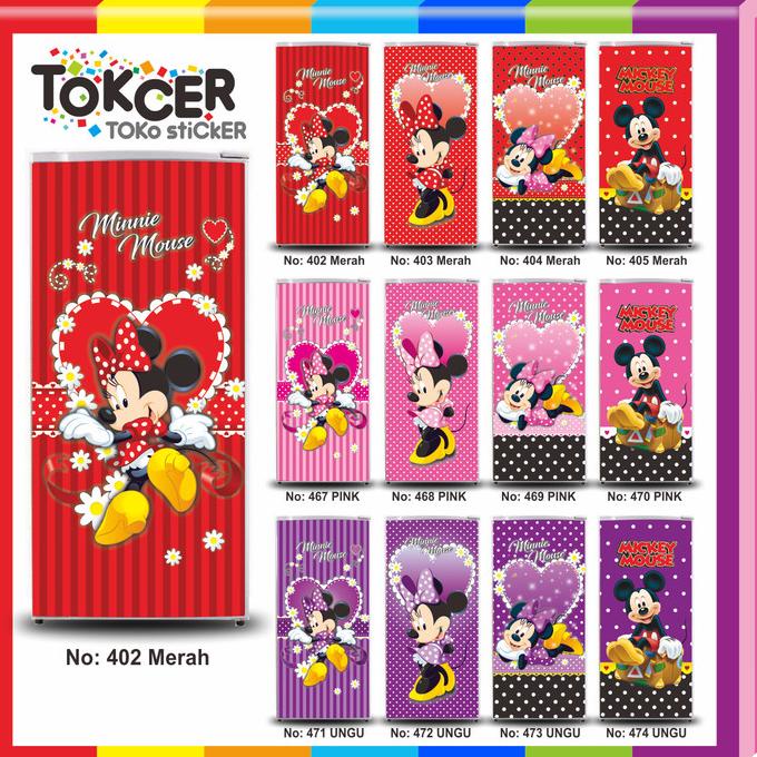 Stiker Kulkas 1 Pintu dan 2 Pintu MIKI MINI