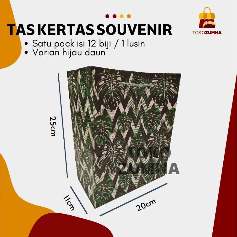 

12pcs Tas Kertas Paper Bag / Tas Kertas Souvenir Hajatan / Tas Kertas Batik / Tas Kertas Hajatan 20x25x11 cm