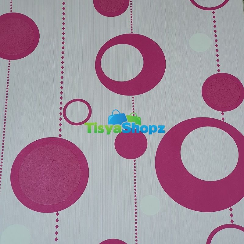 Wallpaper sticker Bubble Pink Bertekstur