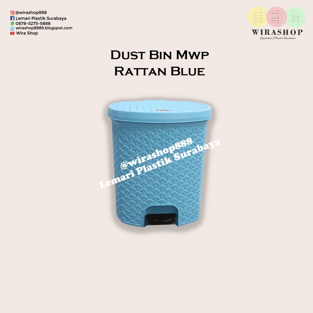 Tempat Sampah Injak Rotan MPW