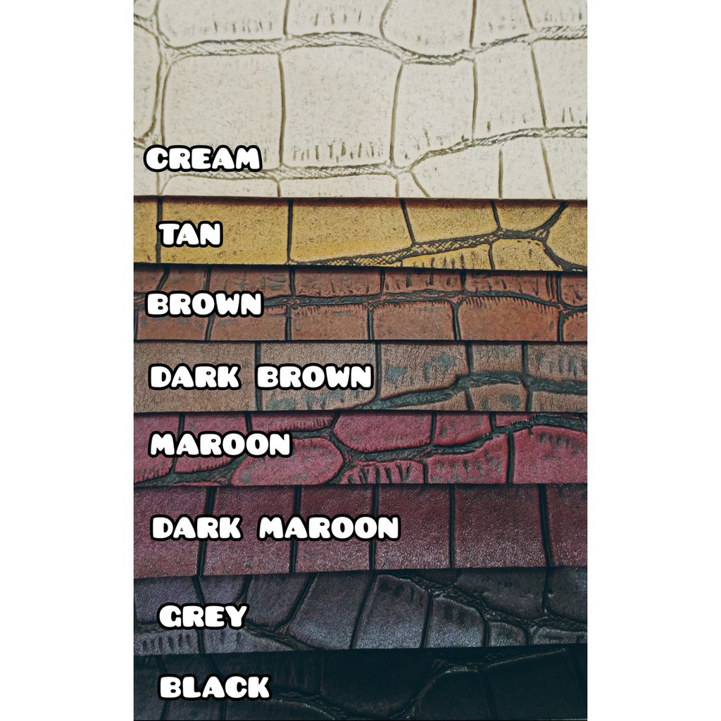 BAHAN OSCAR OSKAR / KULIT IMITASI / SPON SINTETIS MOTIF KULIT BUAYA (MERK : SCALES)