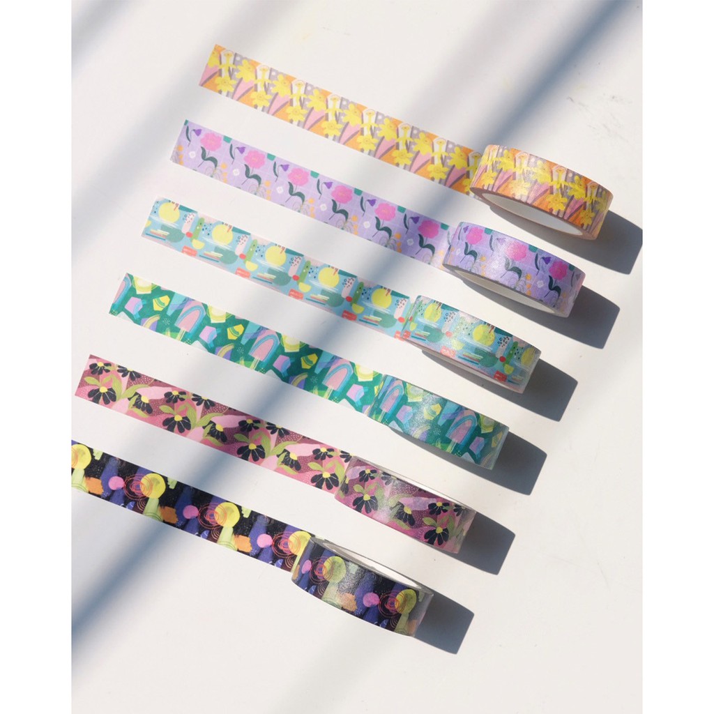 

Pack of 6 Tropical Washi Tapes