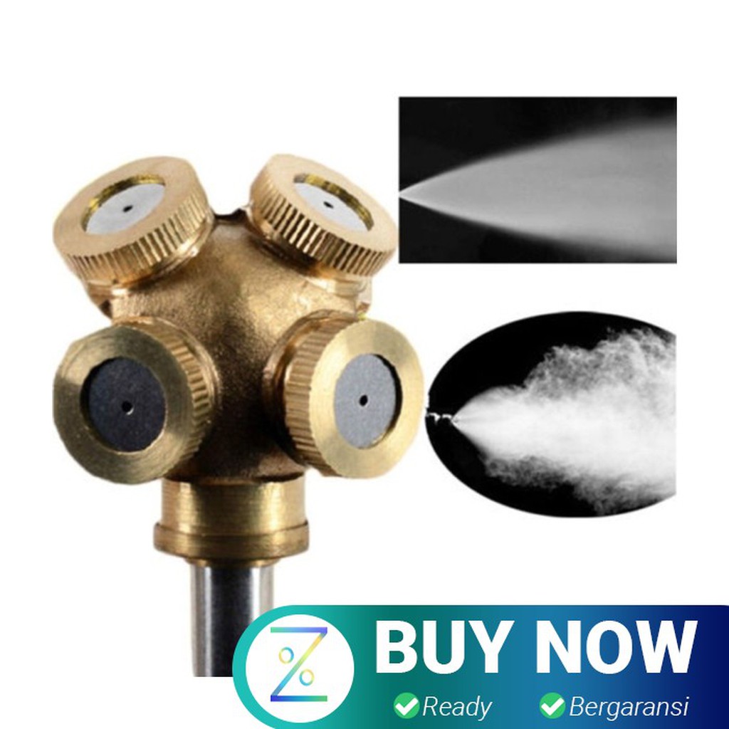 WHISM Sprinkler Spray Nozzle Air Irigasi Taman Copper 4 Holes - WCIC -