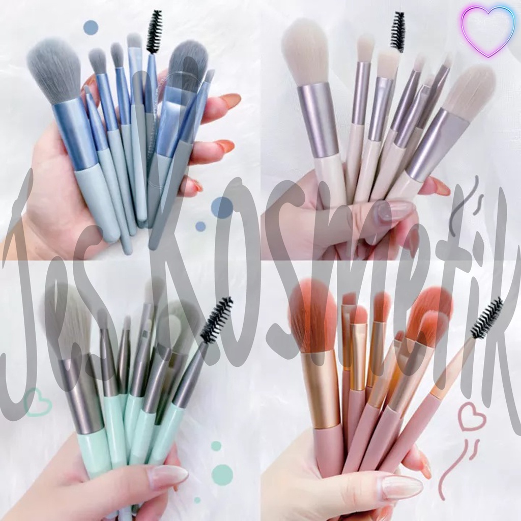 [LUSINAN] Mila Color Kuas Make Up Brush 1 Set Isi 8 Pcs / Grosir Kosmetik