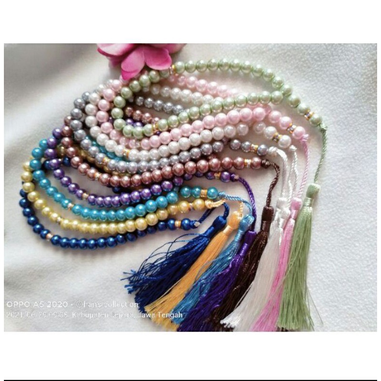 0tasbih mutiara premium isi 33/ tasbih mutiara Turki/tasbih murah/oleh2 haji dan