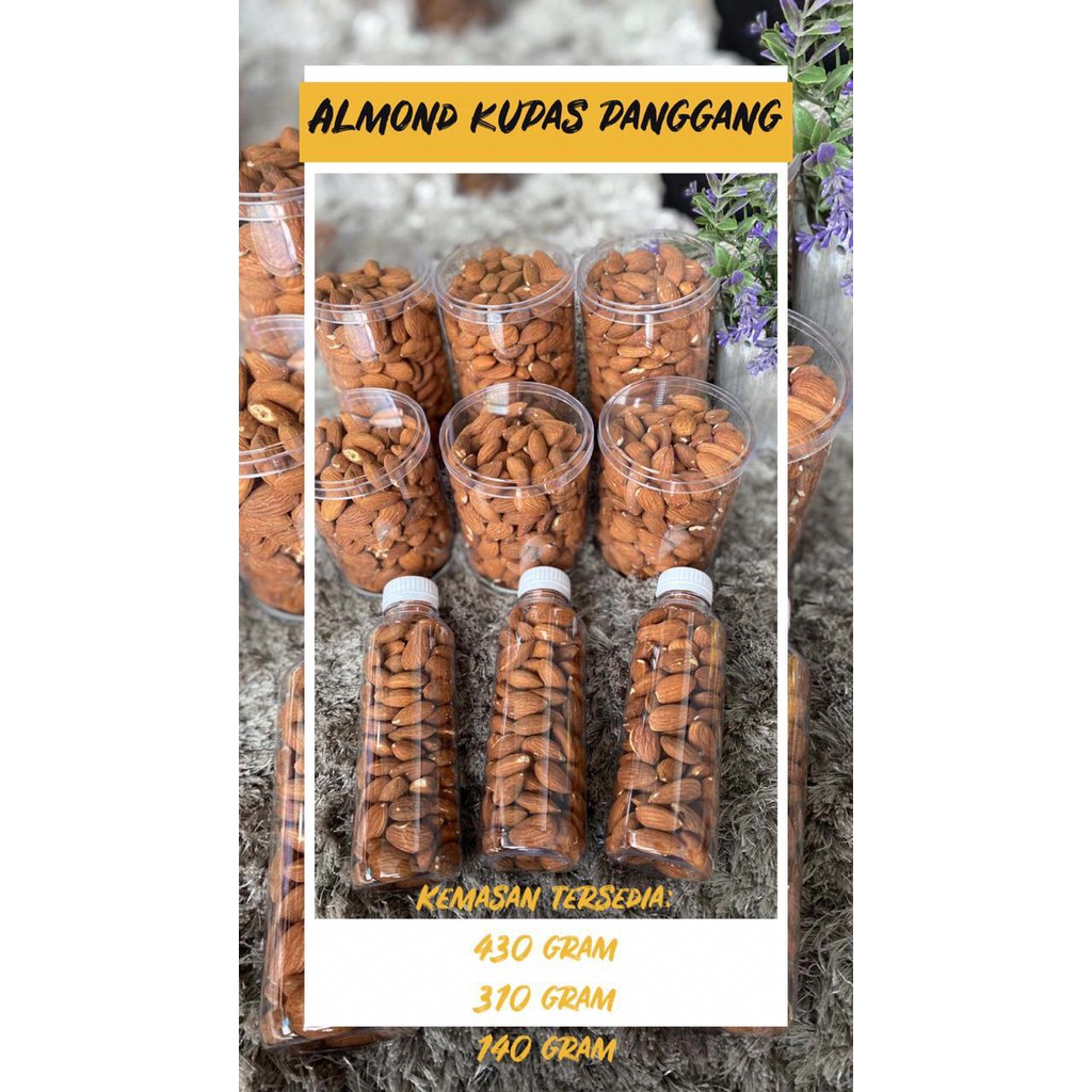 

[COD] - Kacang Almond Kupas Panggang / Almond Panggang Kupas