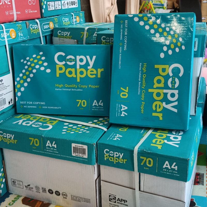 Jual Kertas HVS Copy Paper A4 & F4 70gsm - Putih Tebal | Shopee Indonesia