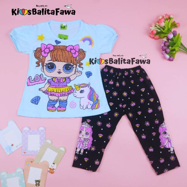 Setelan Mickey  LOL uk 3 4 tahun Baju Anak Karakter 