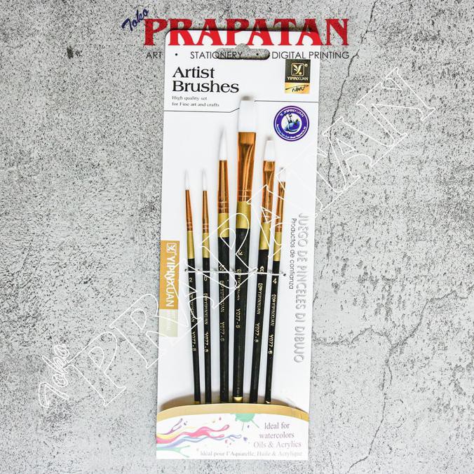

Ready Stock] Kuas Lukis Yipinxuan Set 6 Pcs / Painting Brush Set