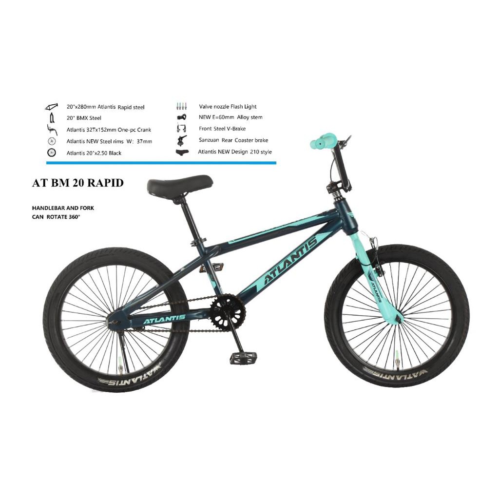 SEPEDA BMX FAT BIKE ATLANTIS RAPID 20" 20 TORPEDO