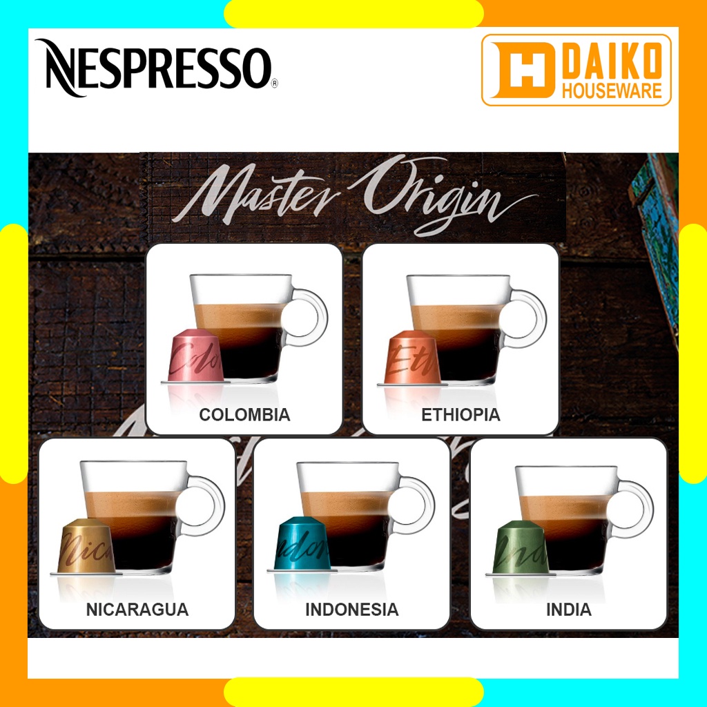 Capsule Nespresso Master Origins Series Pack Original Nestle Coffee - Kopi Kapsul
