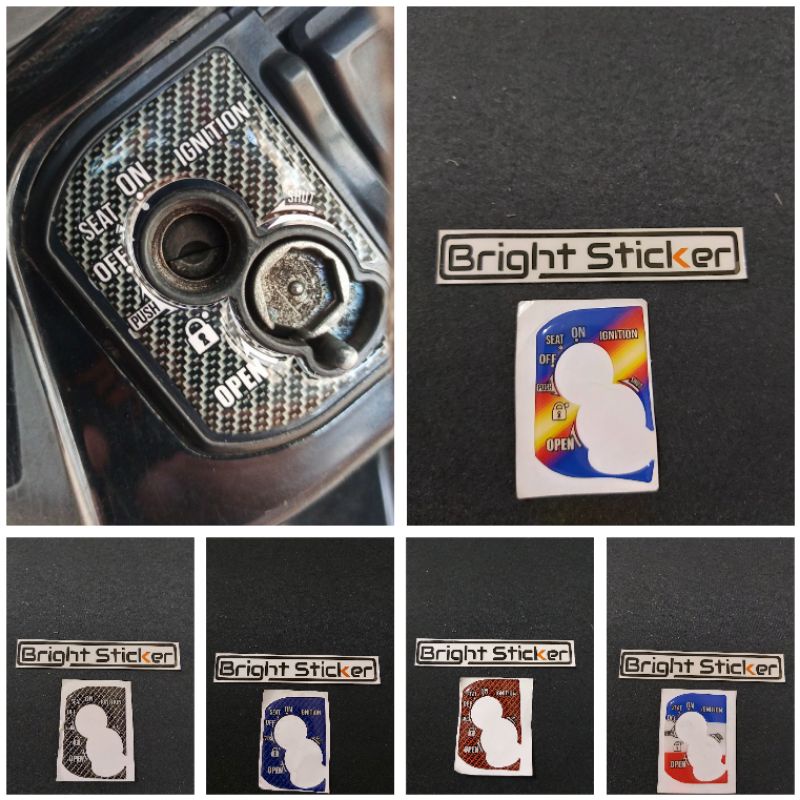 STICKER EMBLEM TUTUP KONTAK SCOOPY RING 12 2015-2019 TIMBUL 3D