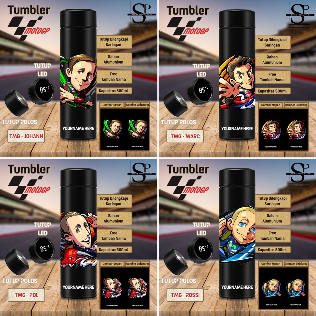 Tumbler Botol Minum MotoGP Custom Nama