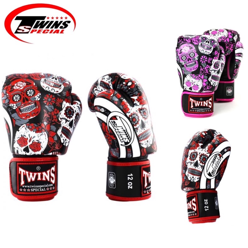 Sarung Tinju Twins Special FBGVL3-53 Skull / Boxing Gloves muay thai gloves sarung tinju muaythai