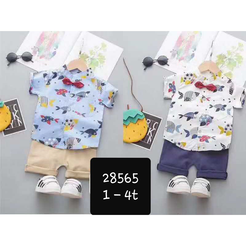 baju setelan dasi anak cowok import korea